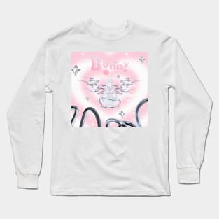 Cybercore Y2k Cute Pink Bunny Long Sleeve T-Shirt